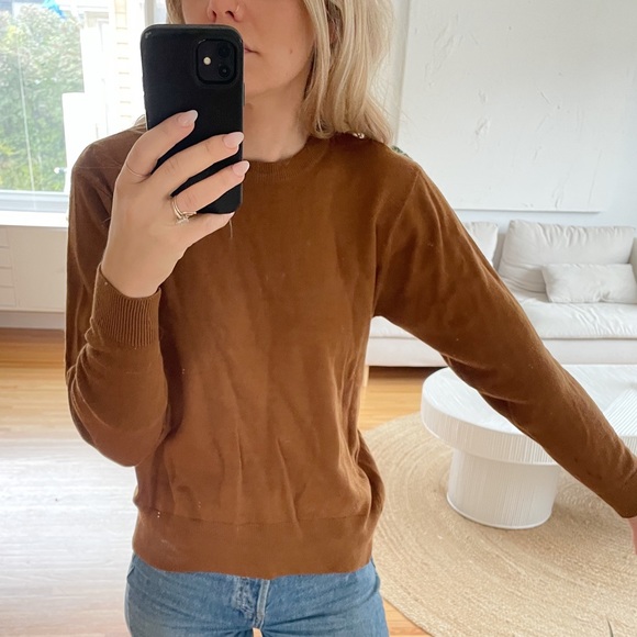 Vintage 30% Wool Burnt Orange Crewneck - Picture 5 of 9